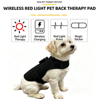 Faja de Terapia de Luz Roja 660nm 850nm para Mascotas, Almohadilla LED de Fototerapia para Alivio del Dolor de Espalda en Perros y Gatos, Cinturón Relajante Muscular para Recuperación de Columna Vertebral