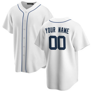 2025年 メンズ デトロイト ホームジャージ 野球ショーツ カスタムウェア 刺繍入り フロントバックロゴ ホワイト 100% ポリエステル 通気性 - Product Image 3