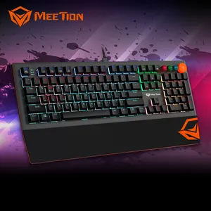 MeeTion คีย์บอร์ด Pc สีฟ้า MK500 Teclado,สวิตช์เกมเมอร์ RGB ปรับแต่งได้ปรับแต่งตามต้องการ