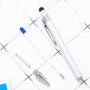 Promotion Bulk 2 in 1 Stylus Screen Aluminum Rod Metal Ballpoint <b>Pen</b> With Advertise Printable Engraved Personal Logo for Gift - Product Image 5