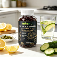 Gummies d'huile de nigelle noire à faible teneur en gras pour adultes, soutien à la perte de poids, stimulation du métabolisme de la graisse abdominale, contrôle de l'appétit