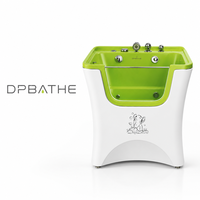 Baignoire en plastique Dpbathe pour toilettage canin, système de rinçage haute pression pour un nettoyage en profondeur