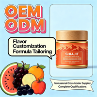 Gummies OEM Complexe Shilajit avec Mousse de Mer, Crinière de Lion et Racine de Bardane pour le Soutien Immunitaire et la Gestion de l'Énergie chez l'Adulte - Marque Blanche en Gros