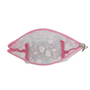 Profesional <span class=keywords><strong>Grus</strong></span> Japonensis UV impresión a todo color impreso transparente PVC bolsa de maquillaje transparente impermeable PVC neceser Eco - Product Image 5