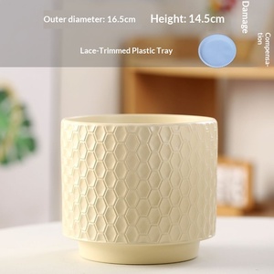 <span class=keywords><strong>Maceta</strong></span> de Cerámica Simple de Lujo al por Mayor con Bandeja para Phalaenopsis, Resistente a la Corrosión, para Uso <span class=keywords><strong>en</strong></span> Escritorio/Suelo, Origen China - Product Image 4