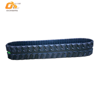 Pistas de goma para Mini Tractor Mini Excavadora Sistema de cadena de goma Ruedas Sistema de conversión de tractor Pistas de goma