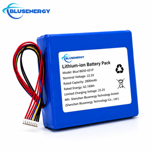 แบตเตอรี่โพลิเมอร์ลิเธียมไอออน BLUSENERGY 22.2V 2800mAh 62.16Wh 18650 6S1P สำหรับอุปกรณ์อิเล็กทรอนิกส์สำหรับผู้บริโภค - Product Image 3