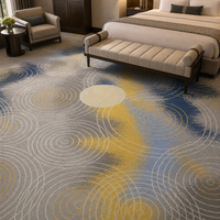 Tapis de chambre d'hôtel 5 étoiles, tapis de luxe Axminster, tapis tissé pour sol