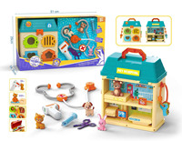 Ensemble de jeu éducatif de médecin de haute qualité en plastique Pretend Play Pet Hospital pour enfants d'âge préscolaire