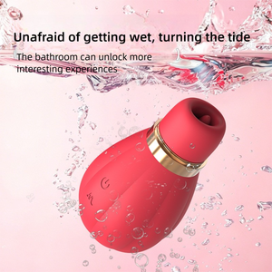 Vibrateur à ventouse 2-en-1 étanche IPX7 rechargeable pour <span class=keywords><strong>clitoris</strong></span> et point G avec 5 fréquences – Offre Spéciale - Product Image 3