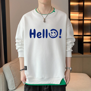 Suéter informal cómodo y transpirable de otoño 202, estilo Joker, juvenil, con letras, manga larga, cuello redondo, popular. - Product Image 5