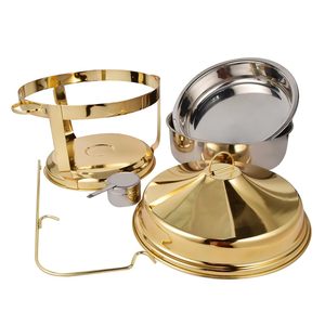 ชามอุ่นอาหารไฟฟ้าทำจากสเตนเลสสตีล9L สไตล์หรูหราพร้อมฝาแบบแขวนและที่อุ่นอาหารสำหรับบุฟเฟ่ต์มื้อค่ำ - Product Image 4