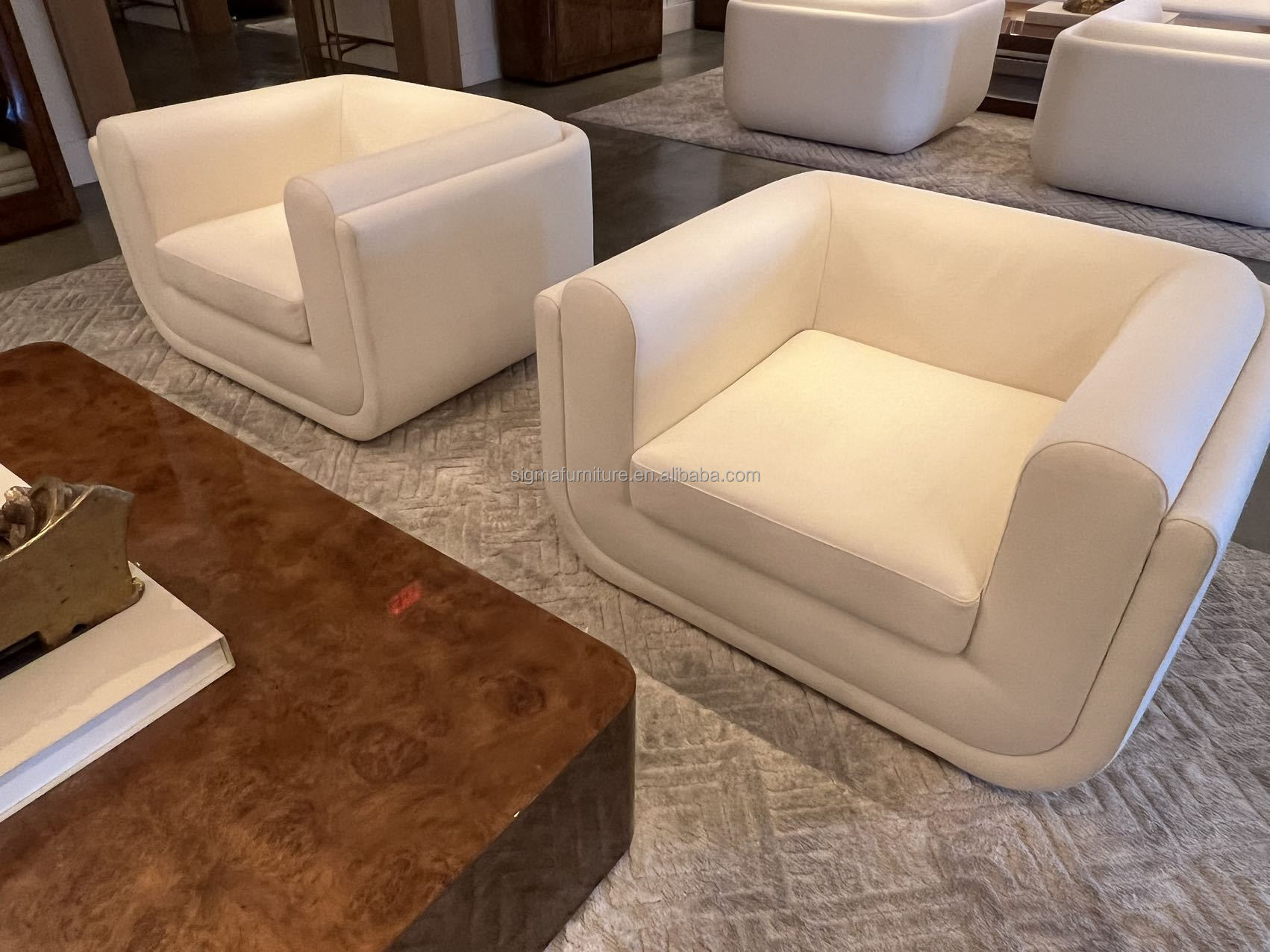 Made in China indoor upholstered modern nordic fabric recliner loveseat couch sofa living room with 2 armchairs