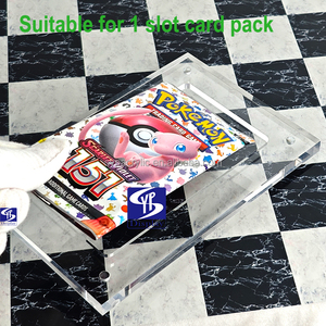 Boîte de <span class=keywords><strong>booster</strong></span> <span class=keywords><strong>Pokémon</strong></span> personnalisée SYP en acrylique transparent haute qualité pour 1 emplacement <span class=keywords><strong>Pokémon</strong></span> TCG : Mega Evolution, avec support en acrylique - Product Image 5