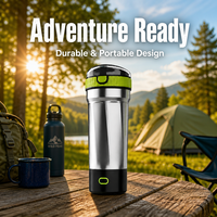 Bouteille shaker électrique en acier inoxydable 304, tasse auto-mélangeuse isolée sous vide, rechargeable par USB, mélangeur de protéines pour la maison et l'extérieur