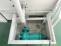 Cabine de peinture à poudre à grande échelle XCWDTDR en acier inoxydable avec système d'évacuation d'air et pompe à moteur haute puissance 3KW