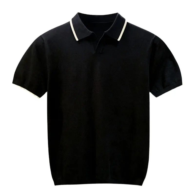 Fabrikant Bieden Custom Mannen Katoen Hoge Kwaliteit Breien Polo Shirt