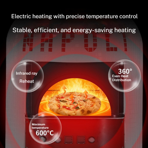 Restaurante Occidental, Hamburguesería, Pizzería, Horno de <span class=keywords><strong>Pizza</strong></span> Artesanal Estilo Siciliano Italiano, Horno de <span class=keywords><strong>Pizza</strong></span> a Gas Napolitano, para Hornear <span class=keywords><strong>Pizza</strong></span> Delgada - Product Image 5