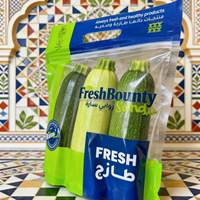 Sacs de fraîcheur pour concombres - Sachets en plastique ventilés anti-buée pour légumes avec fermeture éclair refermable Logo personnalisé