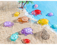 Statues de tortues en résine lumineuses JQ Wholesale, décorations de jardin de tortues marines brillantes et décorations miniatures pour aquarium