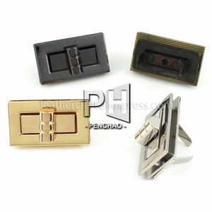 Kim Loại Hình Chữ Nhật Túi Lần Lượt Khóa Twist Khóa Clasp Da Craft Phụ Nữ Túi Xách Vai Túi Purse DIY Phần Cứng 3 Kích Cỡ - Product Image 5