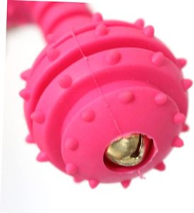 Jouets pour animaux de compagnie en caoutchouc en forme d'haltères, jouets à mâcher de qualité pour chats et chiens - Product Image 4