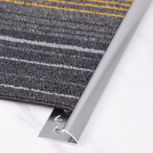 OEM Aluminum Arc Carpet Edge Trim Floor Threshold Strip Carpet to <b>Tile</b> Transition Profile Hotel Living Room Doorway - Product Image 2