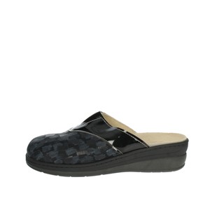 Soffice inverno carino per pantofole MZ4202 gomma nera con fodera in PVC antiscivolo leggera suola EVA suola in lana stampata - Product Image 1