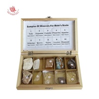Échelle de Mohs de dureté, échantillons de minéraux pour l'échelle de Mohr, 10 types de dureté, testeur de dureté portable en métal Mohs