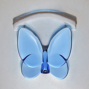 K9 Glass Butterfly Figurine Multiple Colors Polished Crystal Animal Ornament for Home Decoration