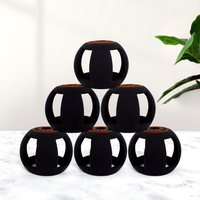 Ensembles de kettlebells en fonte revêtus de caoutchouc noir, logo personnalisé disponible, gamme de poids de 2,5 à 10 kg, multifonctionnels, certifiés BSCI, fitness