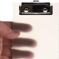 Logo personnalisé Mini presse-papiers en plastique noir transparent pour les infirmières et les médecins