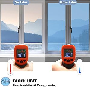 <span class=keywords><strong>Film</strong></span> de protection solaire magnétique à effet miroir unidirectionnel, isolation thermique, blocage UV, pour fenêtres de bâtiments et de maisons - Product Image 3