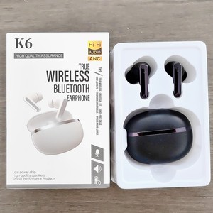 Audífonos Inalámbricos <span class=keywords><strong>K6</strong></span> TWS con Control Táctil, Auriculares Estéreo Intrauditivos de Baja Latencia para Juegos, con Indicador de Batería Digital - Product Image 5