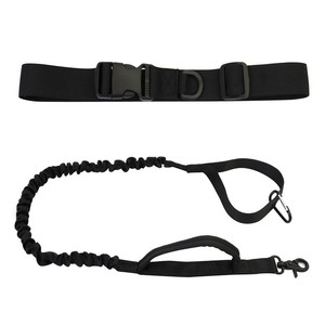 Pet Running Leash Nylon <b>Elastic</b> Dog Walking <b>Belt</b> For Jogging Fitness Training Black - Product Image 5