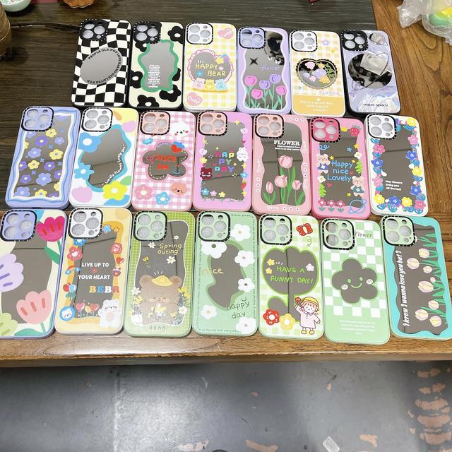 Customizable PU Acrylic Phone Case for iPhone for Samsung Xiaomi-Pattern LOGO Text & Color Painting Durable Mobile Phone Case