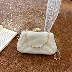 Groothandel Luxe Ketting Schoudertas Mode Vrouwen Vierkante Diamant Clutch Avondtas - Product Image 3