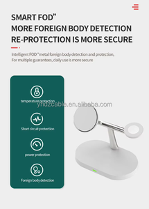 15W สามในหนึ่งที่ชาร์จไร้สายแบบพับได้สำหรับสมาร์ทโฟนหูฟัง smartwatches - Product Image 4