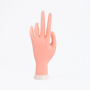 Kit d'entraînement professionnel pour la pose d'ongles artificiels – Main en plastique pour la formation en nail art, doigt positionnable, équipement de manucure pour salon, outil de démonstration - Product Image 6
