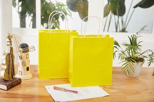 Paper Bag Kraft <b>Laminated</b> Woven Bag Kawaii Paper Carrier Bags Wholesale - Product Image 5