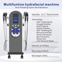 Appareil de soin du visage Hydra 10 en 1, machine de beauté Hydrafacy, machine d'hydrodermabrasion professionnelle, analyseur de peau Hydro Aqua Peeling