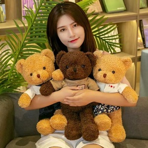 Orsetto di peluche in poliestere con maglione, direttamente dalla fabbrica, premio per Claw Machine, orsetto abbracciabile, regalo, giocattolo di peluche all'ingrosso - Product Image 3