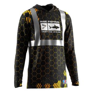 Sweat-shirt réfléchissant pour la pêche de nuit pour hommes, manches longues, UPF 50+, séchage rapide, pour les pêcheurs passionnés - Product Image 6