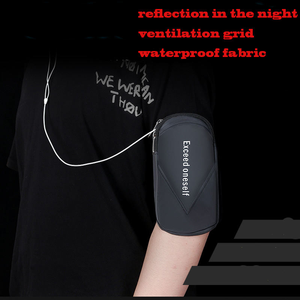 Custom Ultra-Thin Personalized Large Capacity Sports Jogging Arm Wrist Bag <b>Running</b> Cycling Durable Plastic Mobile Phone Storage - Product Image 2