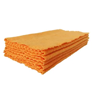 Thermal Cutting Edgeless wavy Edge Microfiber Towel Cleaning Cloth Kitchen Towel