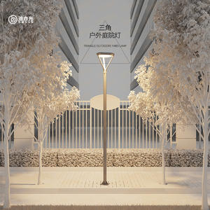 Lampe à poteau haute pour aménagement paysager extérieur, étanche, LED 3 m, projet de jardin communautaire, villa, lampe de jardin, lampe de rue lumineuse, super - Product Image 5