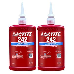 Venta al por mayor Original Loctiter <span class=keywords><strong>242</strong></span> 243 Threadlocker Adhesivo anaeróbico 50ml/250ml <span class=keywords><strong>Azul</strong></span> Resistencia media en stock - Product Image 4