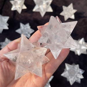 Figura de estrella Merkaba de cristal Natural tallada a mano, cuarzo transparente curativo, talla de estrella Merkaba <span class=keywords><strong>para</strong></span> Decoración - Product Image 4