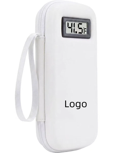 Kotak Pendingin Insulin Kulit PU dengan Layar Temperatur - Tas Perjalanan Obat Berpendingin, Tas Keras Berinsulasi Termal 2 TSA - Product Image 6
