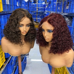 12a đôi rút ra 5x5 sóng nước sang trọng lớp biểu bì phù hợp nguyên Trinh Nữ tóc ren đóng cửa Bob Tóc Giả 12inch Tóc Giả con người nhanh chóng vận chuyển - Product Image 1